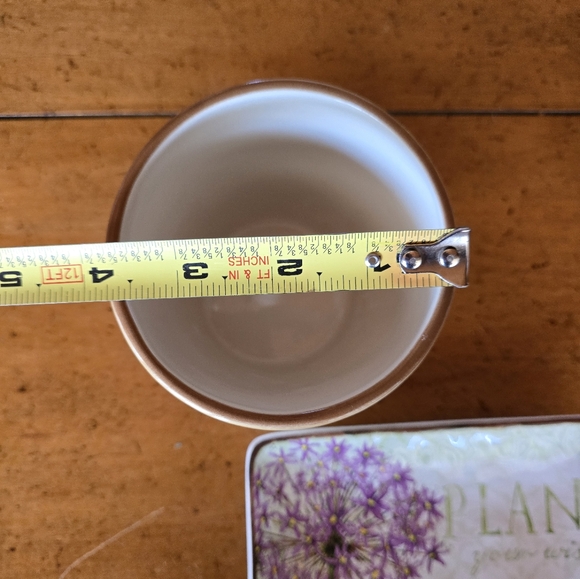 New Susan Winget butterfly floral "Plant your wishes"Herb Pot And Accessory tray - Picture 5 of 9